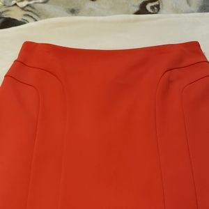 Red fitted skirt